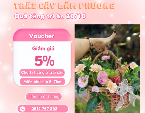TRÁI CÂY NHẬP KHẨU -  GIỎ QUÀ TẶNG LÂM PHƯƠNG